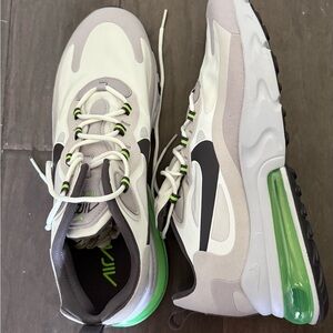 Nike Air Max 270 React in White and Green